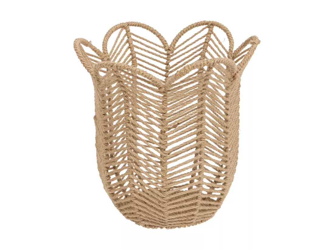 Lot de 3 Paniers de rangement en Jute D 37 D 30 et D 25 cm
