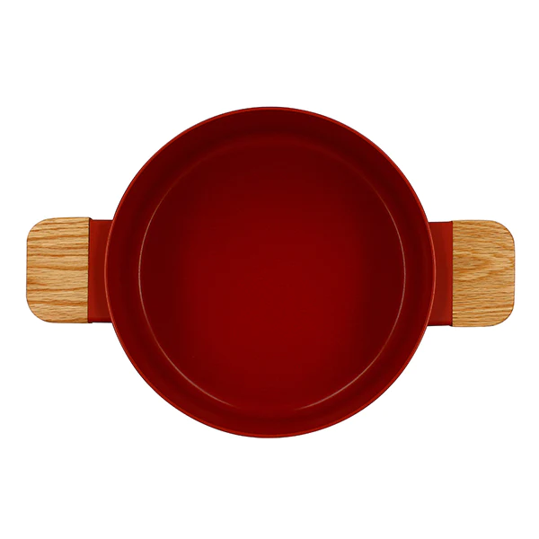 Faitout Ector induction aluminium revêtu 24 cm rouge Ogo