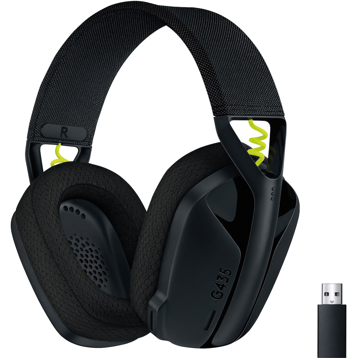 Logitech G435 gaming headset (sort)