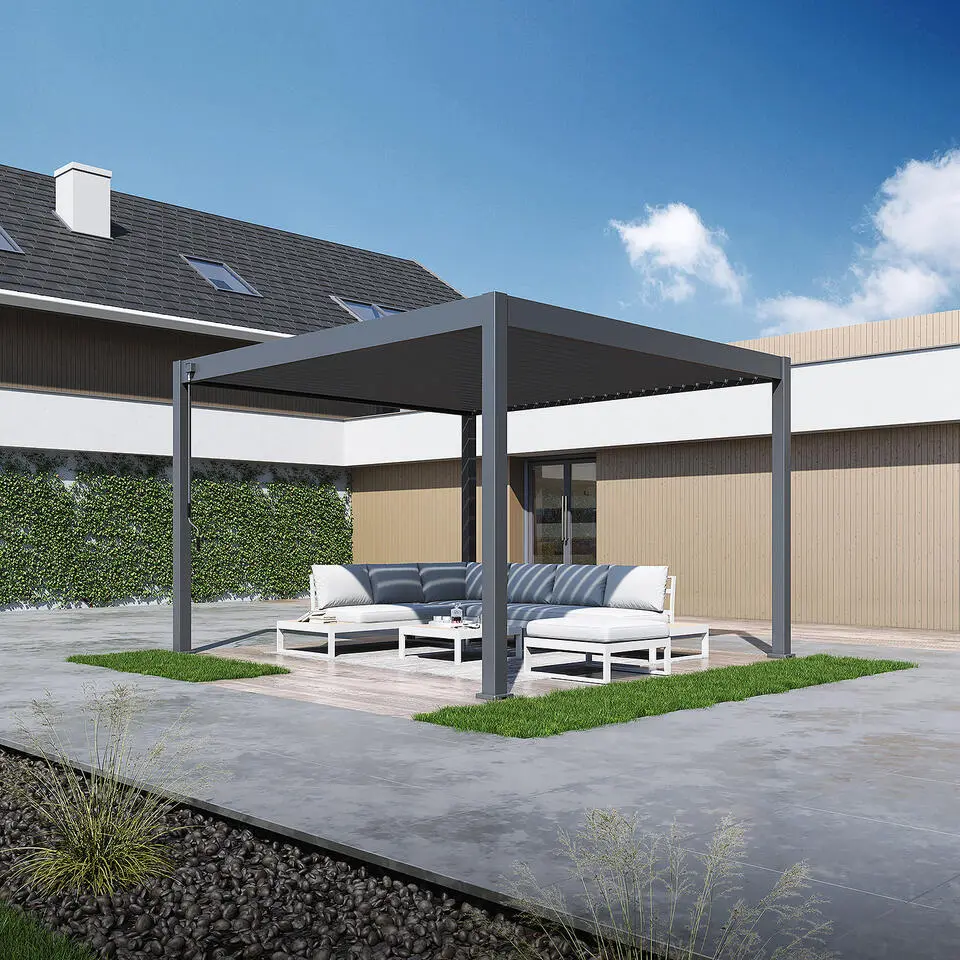 Orion Deluxe terrasoverkapping 360 x 400 cm antraciet