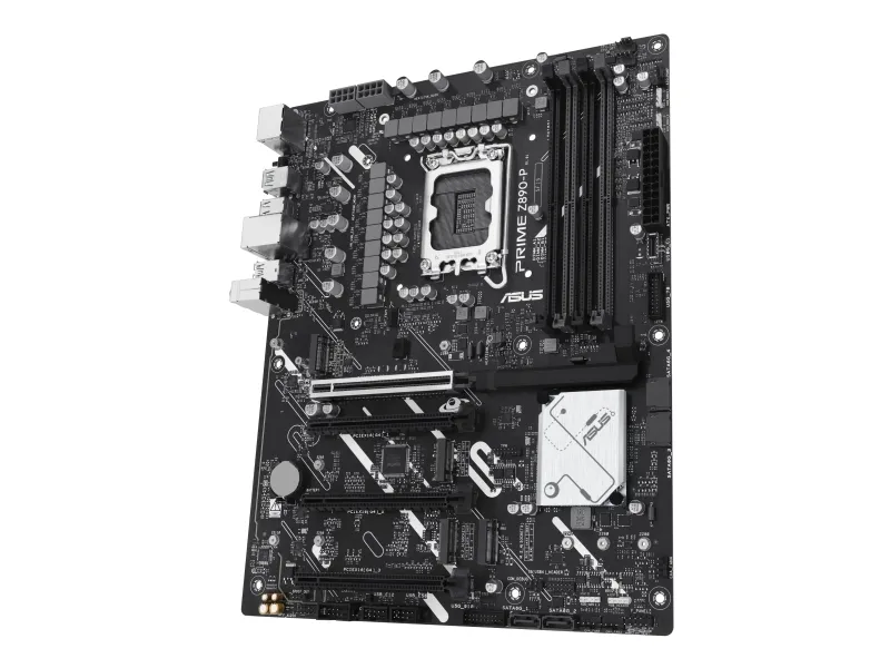 ASUS PRIME Z890-P - Bundkort - micro ATX - LGA1851 sokkel - Z890 Chipset - USB-C 3.2 Gen 2x2, USB 3.2 Gen 2, USB 3.2 Gen 1, USB-C 3.2 Gen 1 - 2.5 Gigabit LAN - onboard grafik (CPU påkrævet) - HD Audio (8-kanaler)