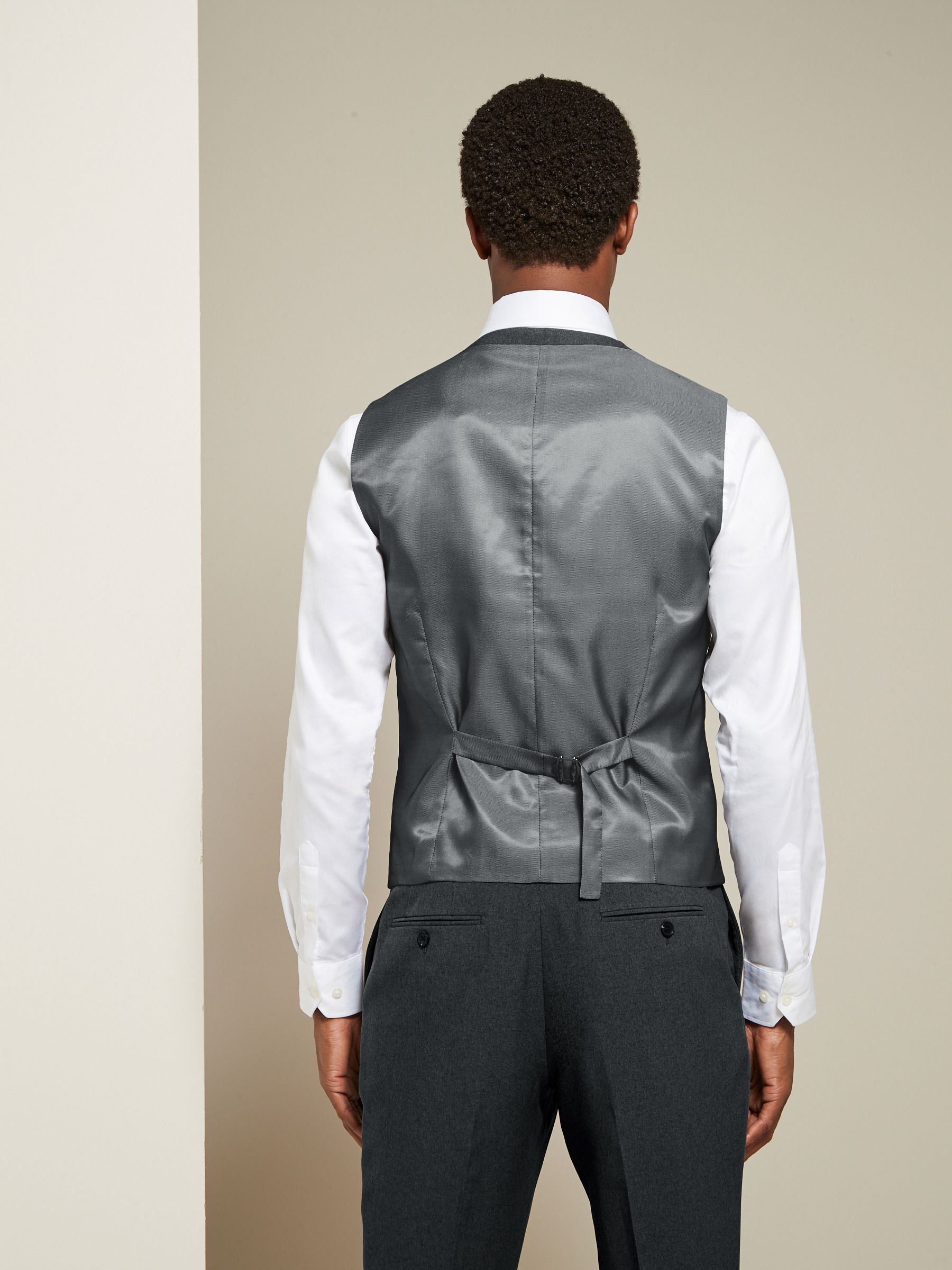 Antraciet - Regular fit must-have gilet