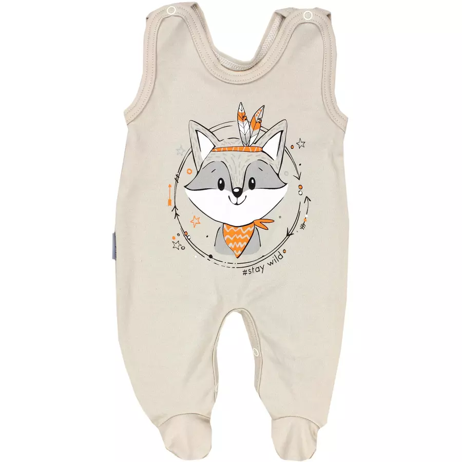 TupTam Baby Strampler mit Aufdruck Spruch 5er Pack beigeblau