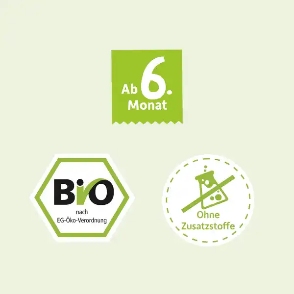 Bio Baby Abendbrei Banane, Apfel mit Grieß