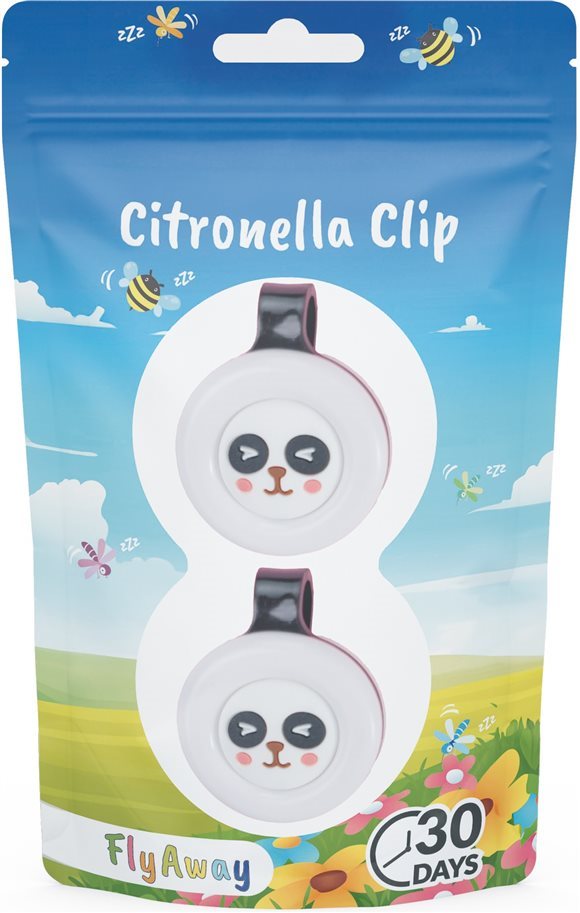 FLYAWAY Citronella-Clip Panda Duopack Btl 2 Stk