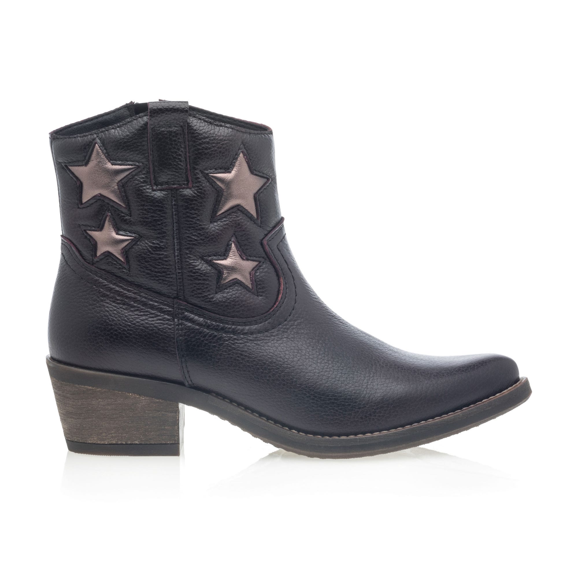 Santiags Femme en cuir bordeaux