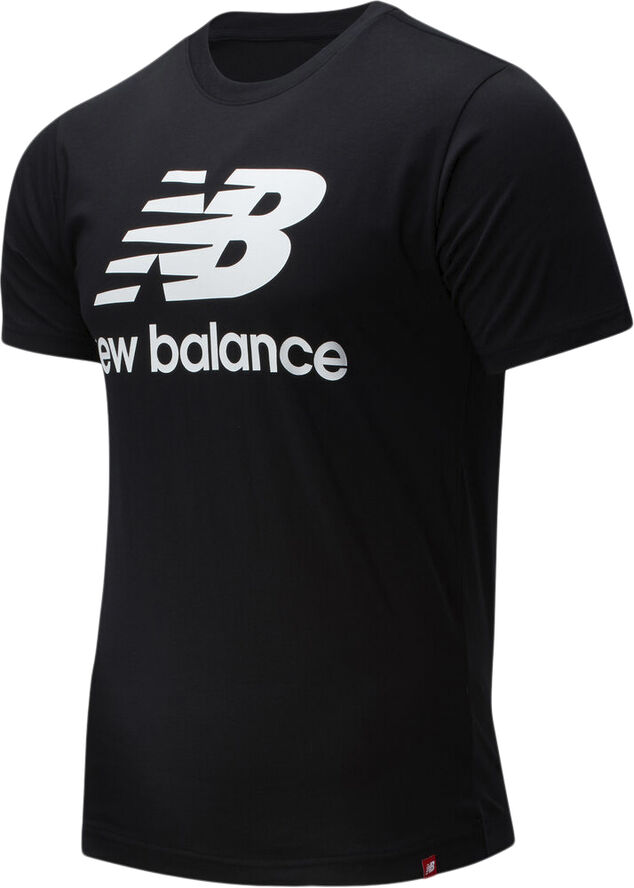 New Balance Essentials Stacked Logo T Shirt Sort