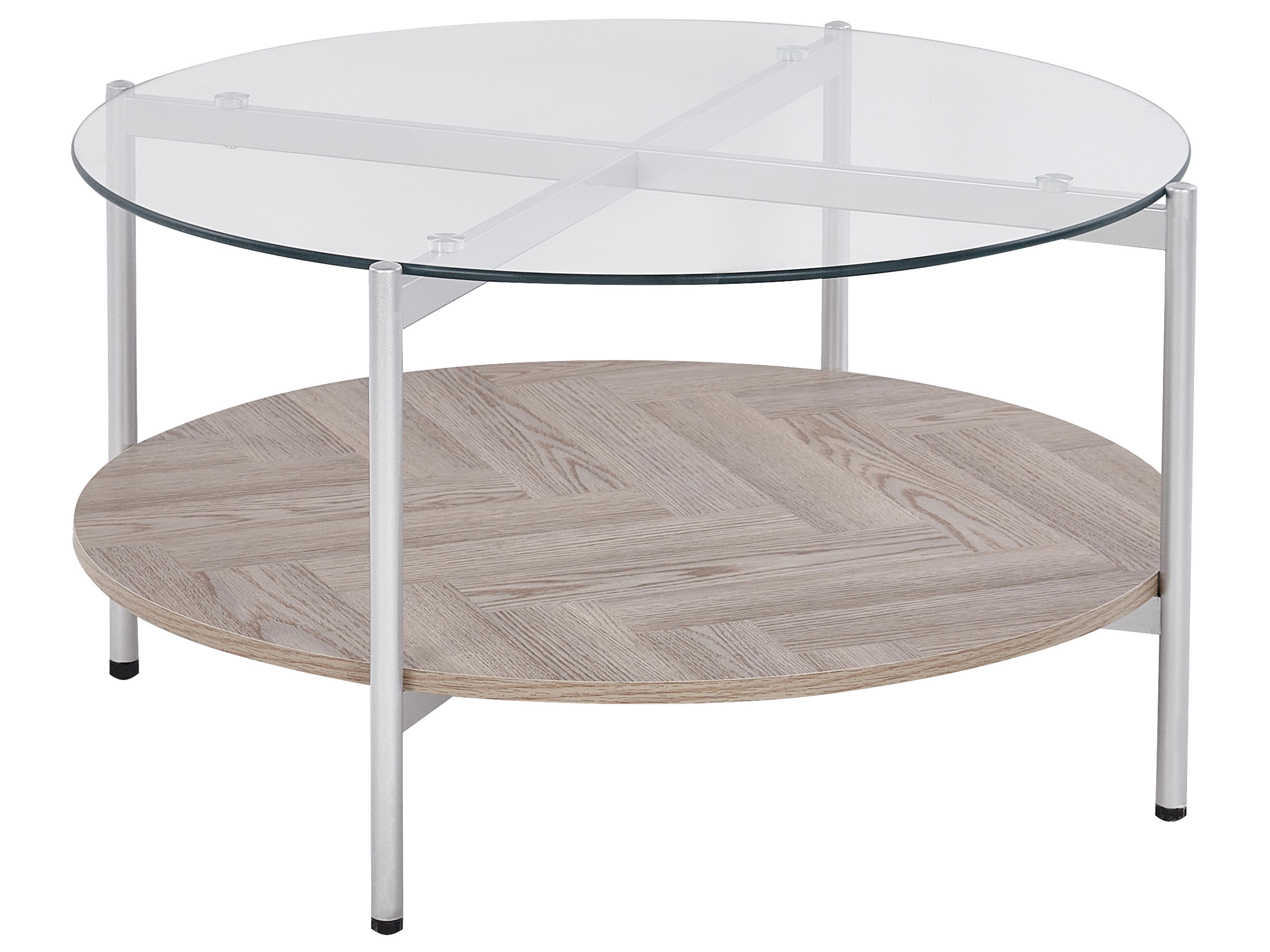 Salontafel LOVELL Veiligheidsglas Zilver