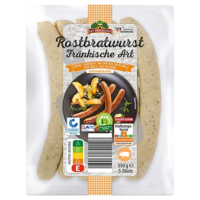 GUT DREI EICHEN Fränkische Rostbratwurst 350 g