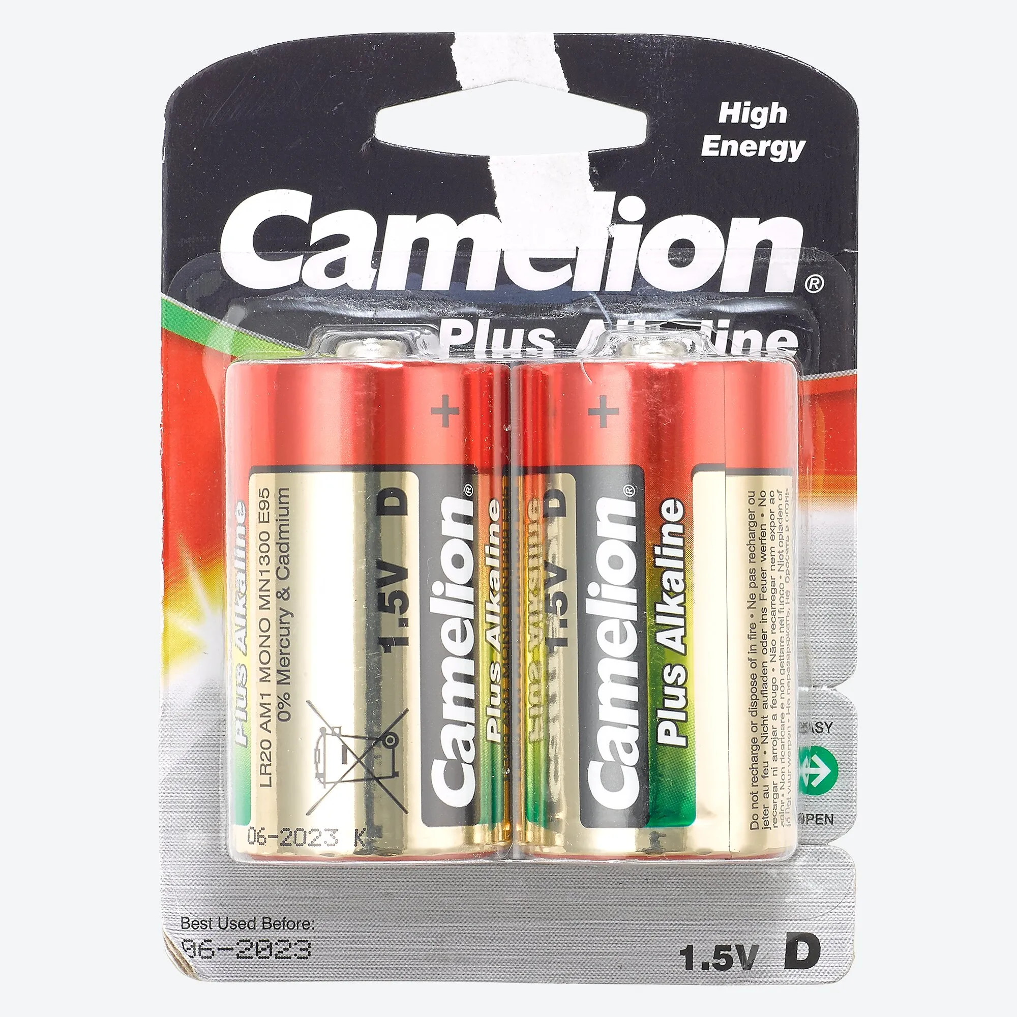 Camelion Batterie Größe LR20, 2er-Pack
