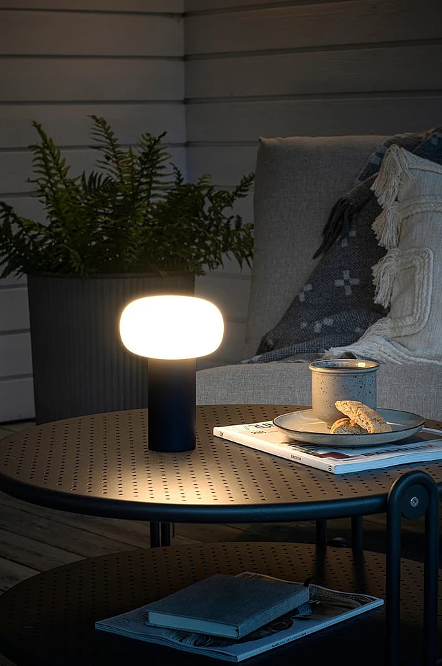 Bordlampe Antibes USB høyde 19 cm