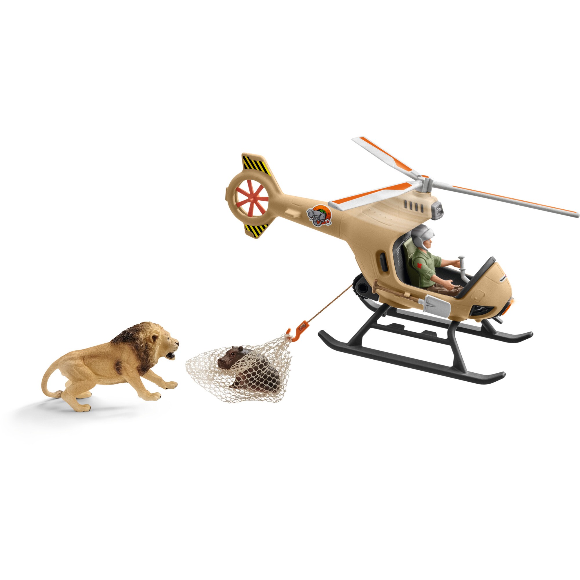 Schleich Spielfigur Wild Life Helikopter Tierrettung