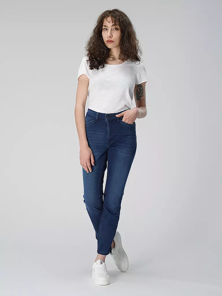 MAC Jeans Slim Fit 7/8 DREAM SUMMER WONDERLIGHT DENIM dunkelblau