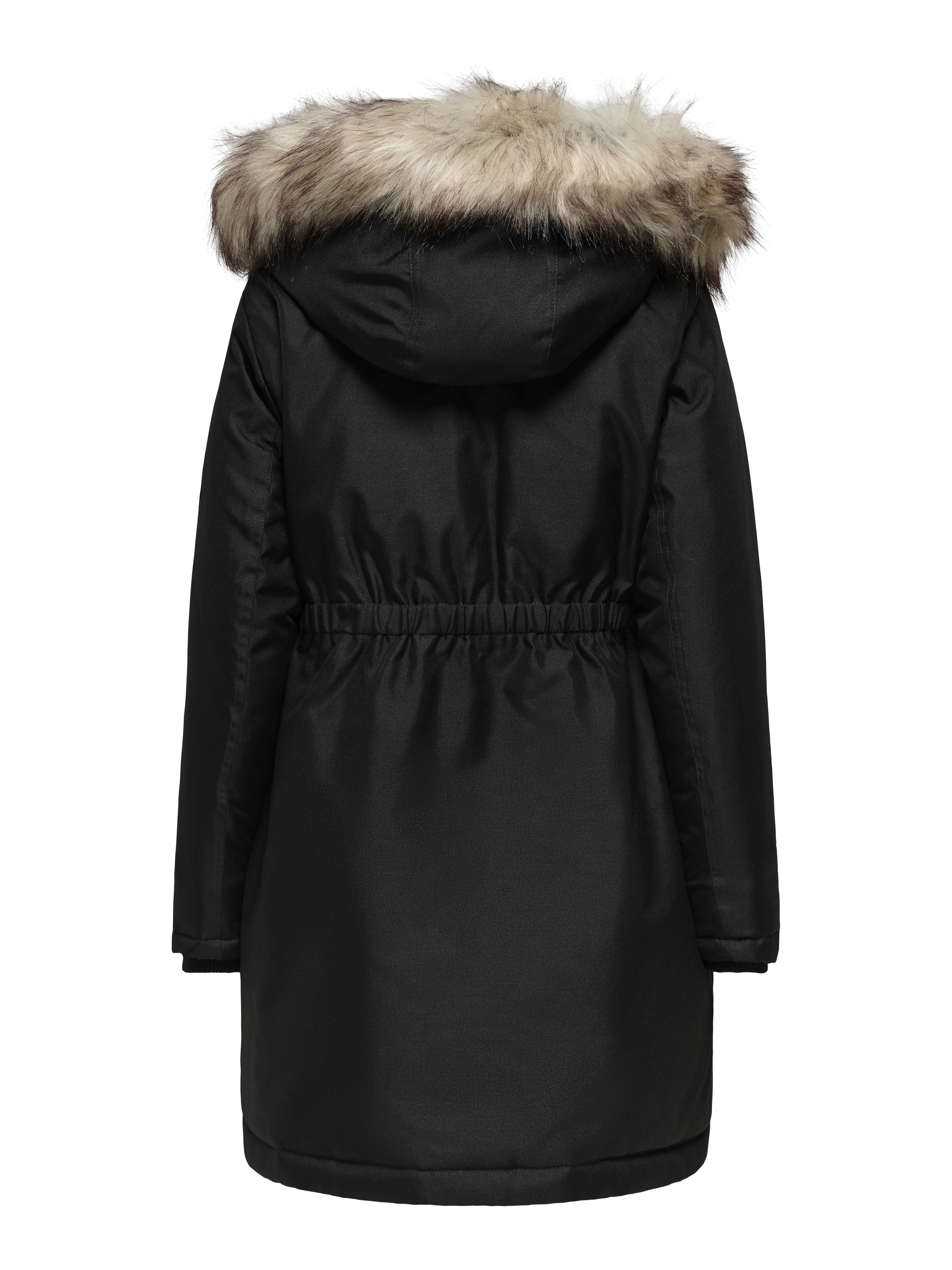 OLMIRIS Langer Parka Black