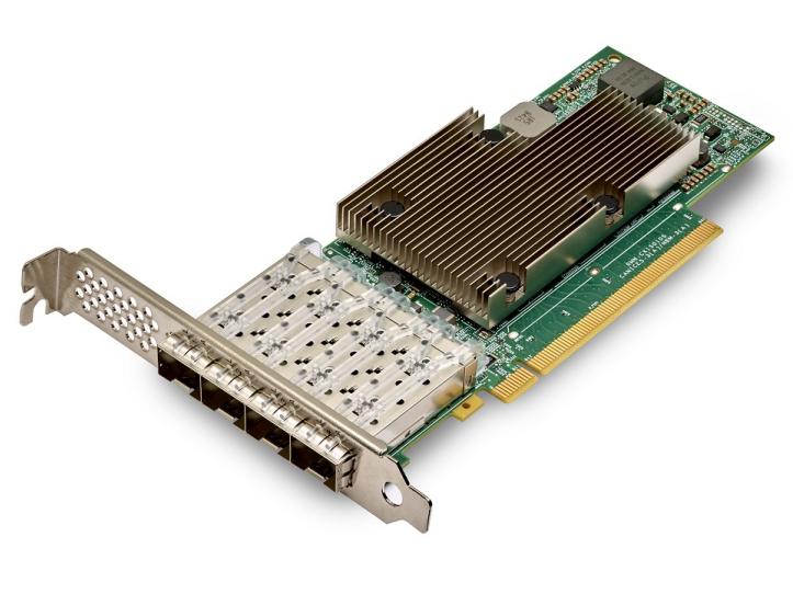 Broadcom SFP28 Netzwerkkarte P425G PCI-Express x16 Leistungsstarke, funktionsreiche NetXtreme E-Series Quad-Port 25G PCIe Ethernet NIC