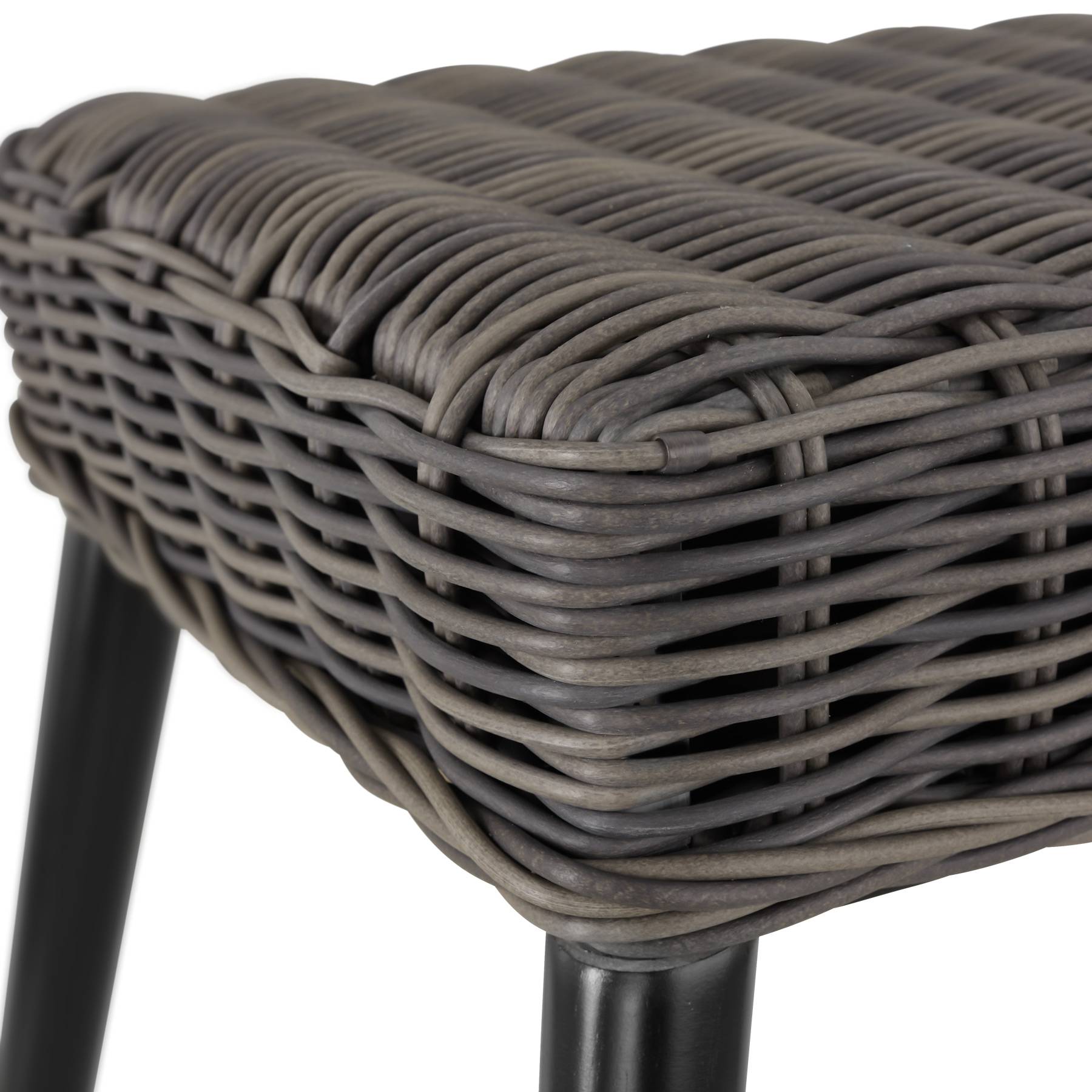 Rattan Schaukelstuhl Rovigo mit Fussbank Vibo