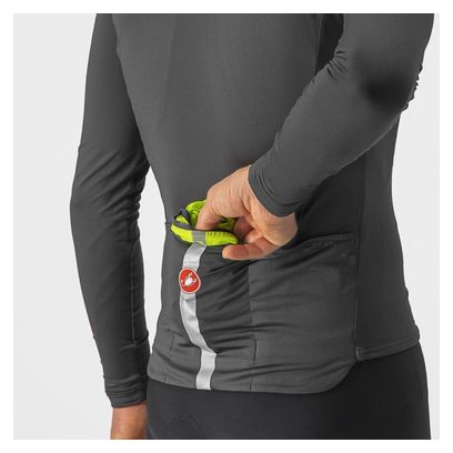 Gilet Castelli Squadra Stretch Jaune Gris