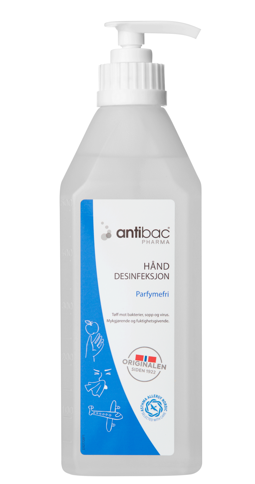 Antibac Pharma hånddesinfeksjon gel 600 ml
