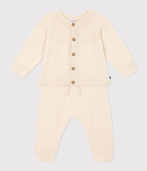 Ensemble en tricot laine et coton bébé