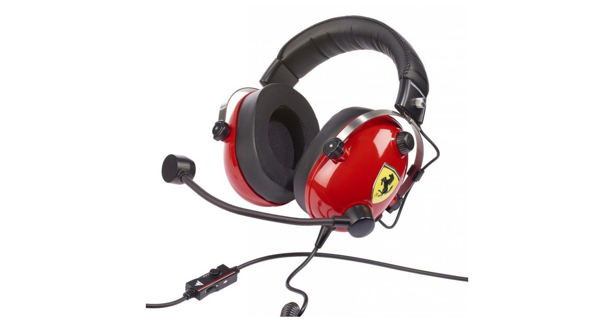 ThrustmasterT.Racing Scuderia Ferrari Edition-DTS over-ear gaming headset  (Rood/zwart, PC, Xbox, PlayStation 4)