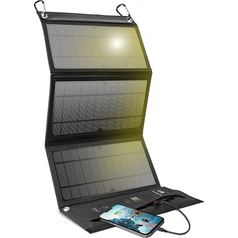 SBS transportabelt solpanel 21W - sort