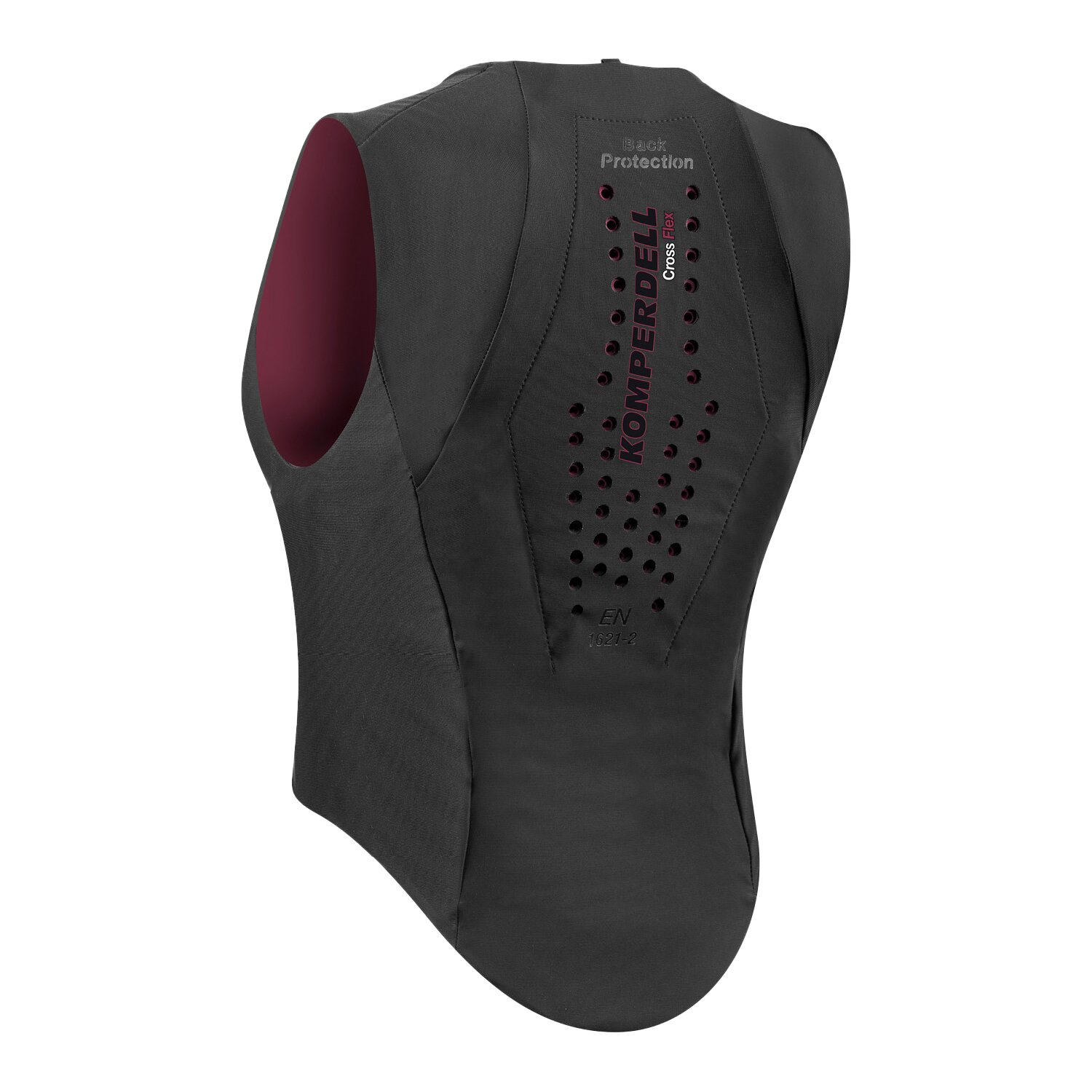 KOMPERDELL Rückenprotektor Ballistic FlexFit Slim  - schwarz/bordeaux
