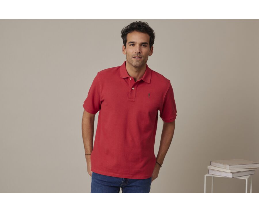 Polo Rouge Basque homme - GARETH