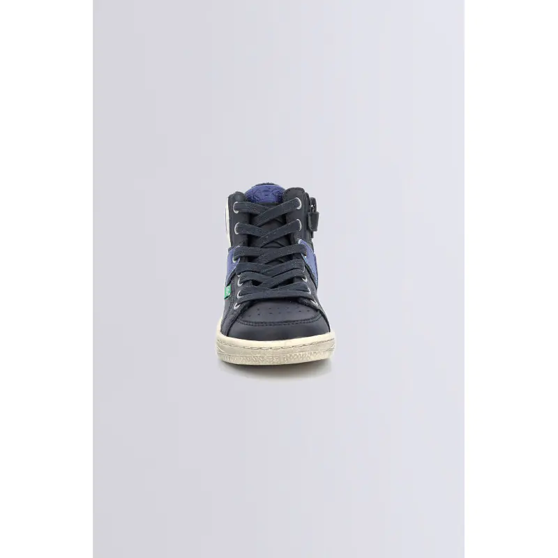 LOWELL BLEU BLANC MARINE SNEAKERS HAUTES Synthétique Garçon