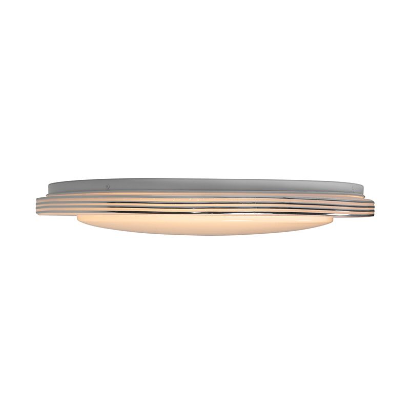 Smart plafondlamp wit 48 cm incl. LED en dimmer RGB - Jochem