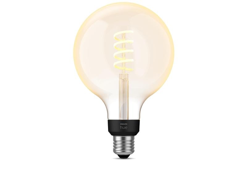 Philips Hue White Ambiance E27 Einzelpack Giant Globe Filam Filamentleuchtmittel mit E27 Sockel