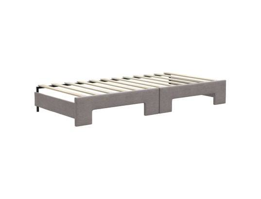 VIDAXL - Lit de jour avec lit gigogne taupe 90x200 cm tissu