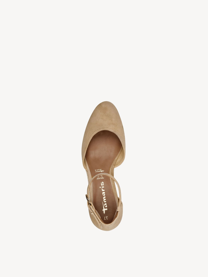 Leren Sleehakpumps - bruin