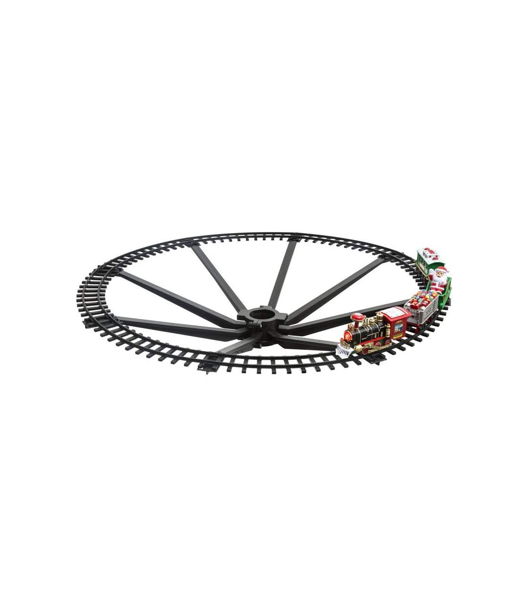 Train de Noël Électrique 23 Pièces 87cm Multicolore