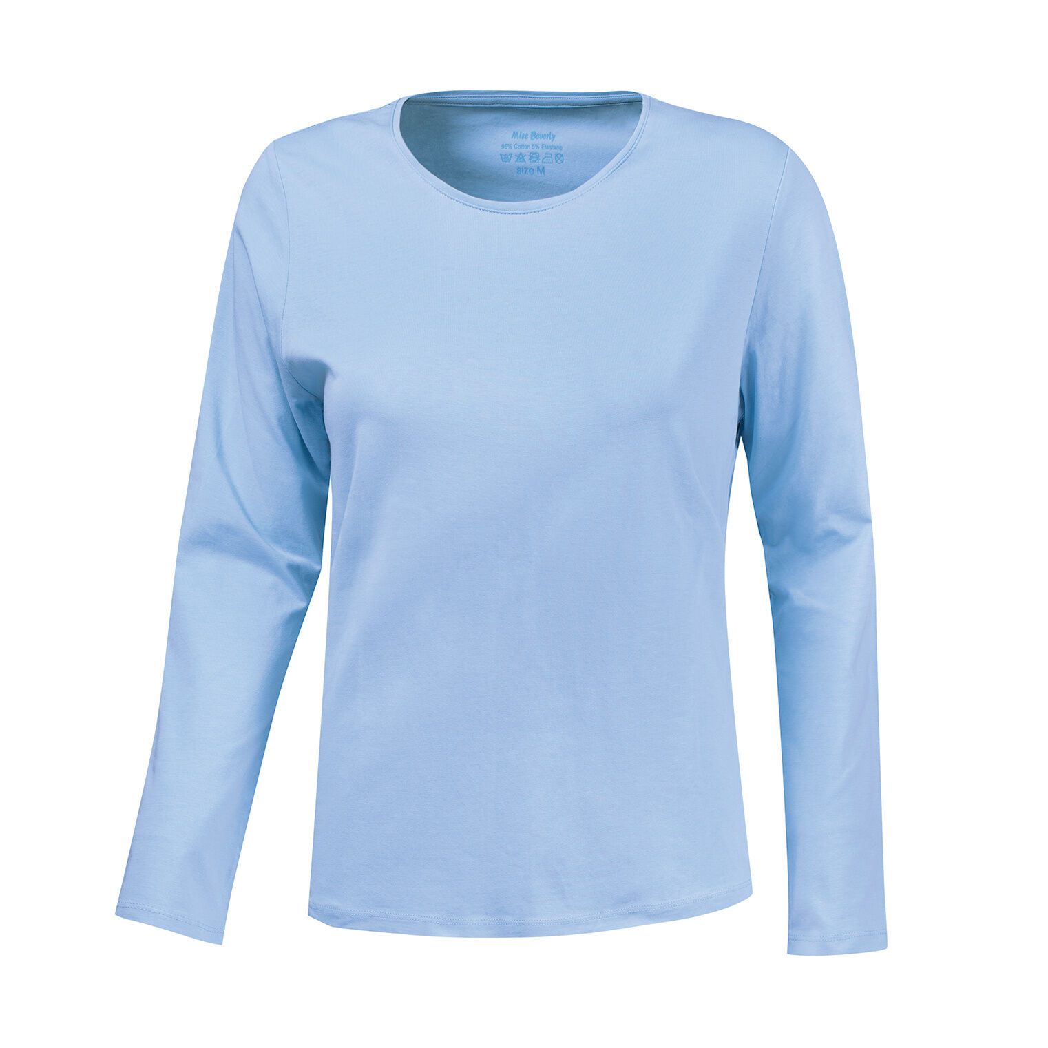 Basic Langarm-Shirt uni
