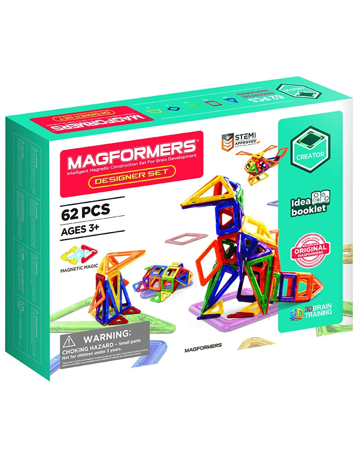 Magnet-Bausatz MAGFORMERS 274-15 DESIGNER SET 62-teilig