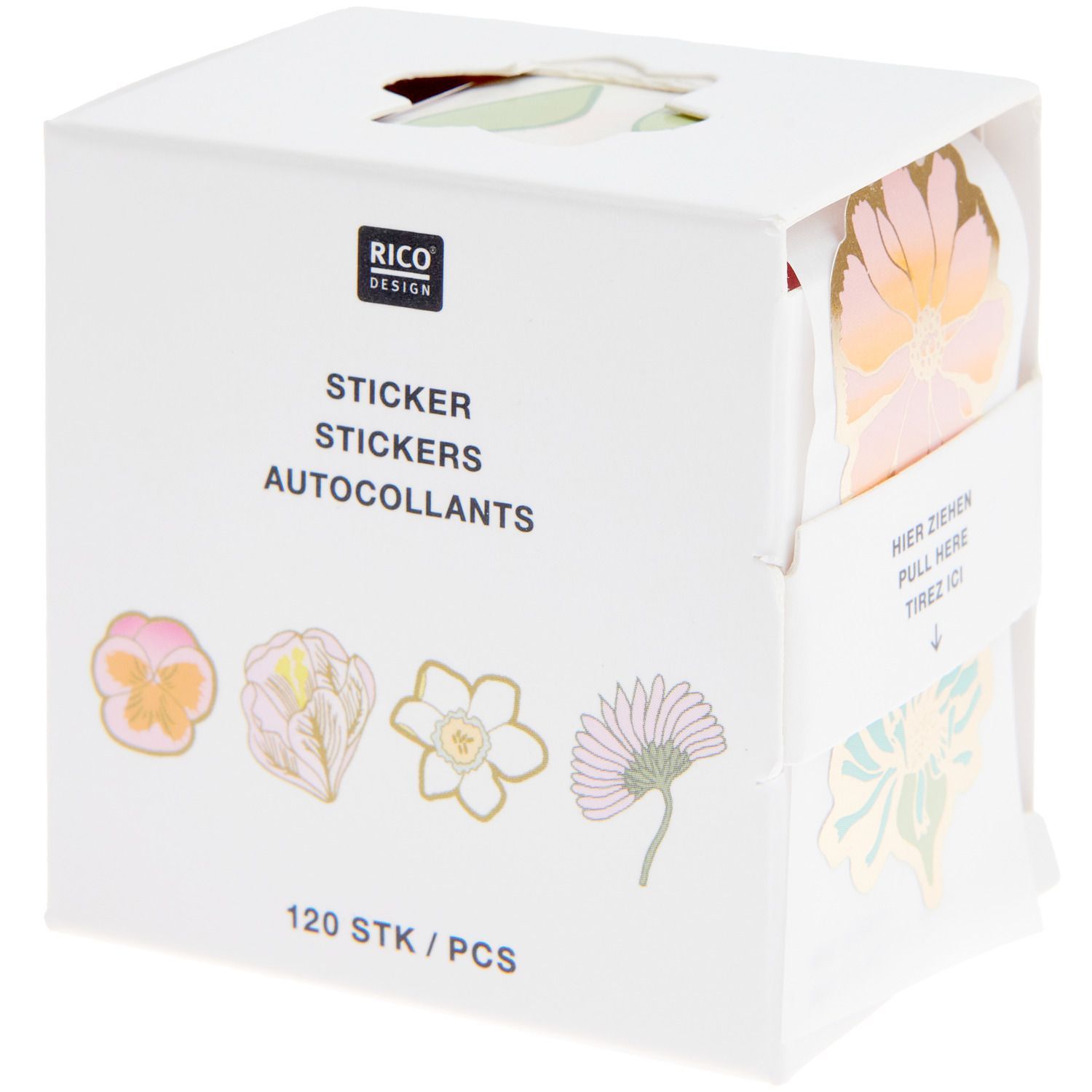 Mini-Sticker FUTSCHIKATO STIEFMÜTTERCHEN 120-teilig