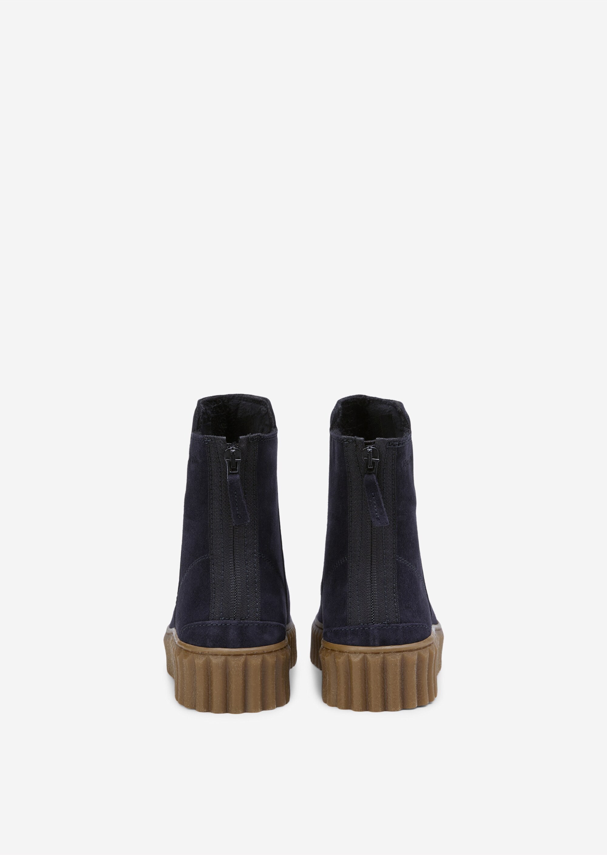 Zipper-Stiefel mit flauschigem Warmfutter