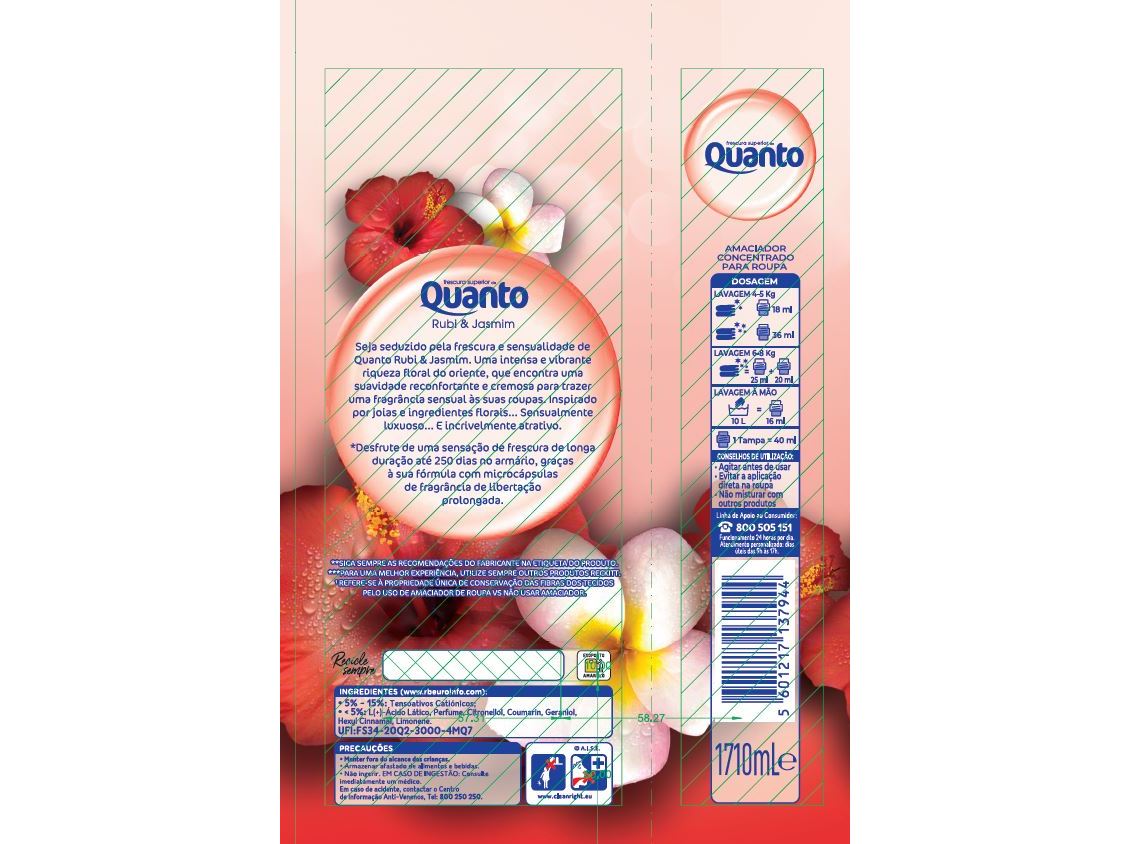 AMACIADOR CONCENTRADO QUANTO RUBI 95 DOSES