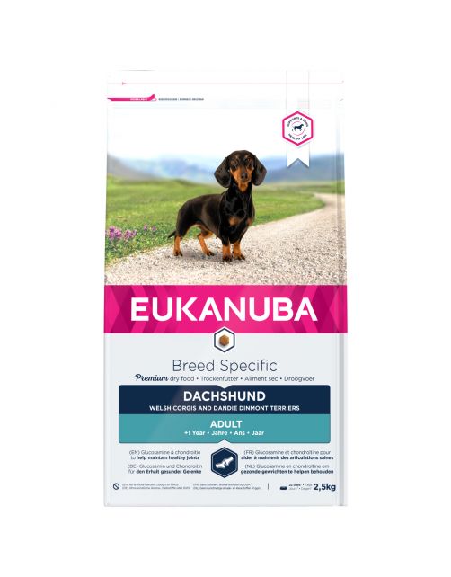 Eukanuba Teckel - Hondenvoer - Kip 2.5 kg