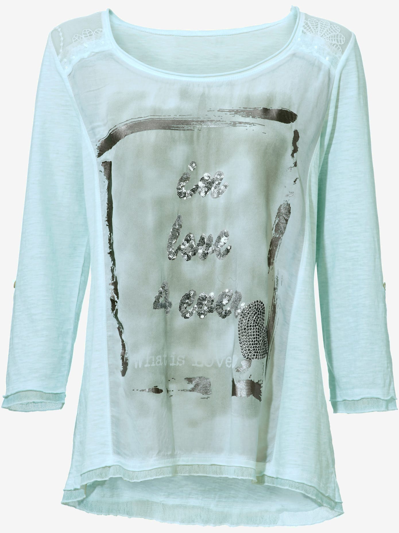 T-shirt imprimé aspect patchwork tendance