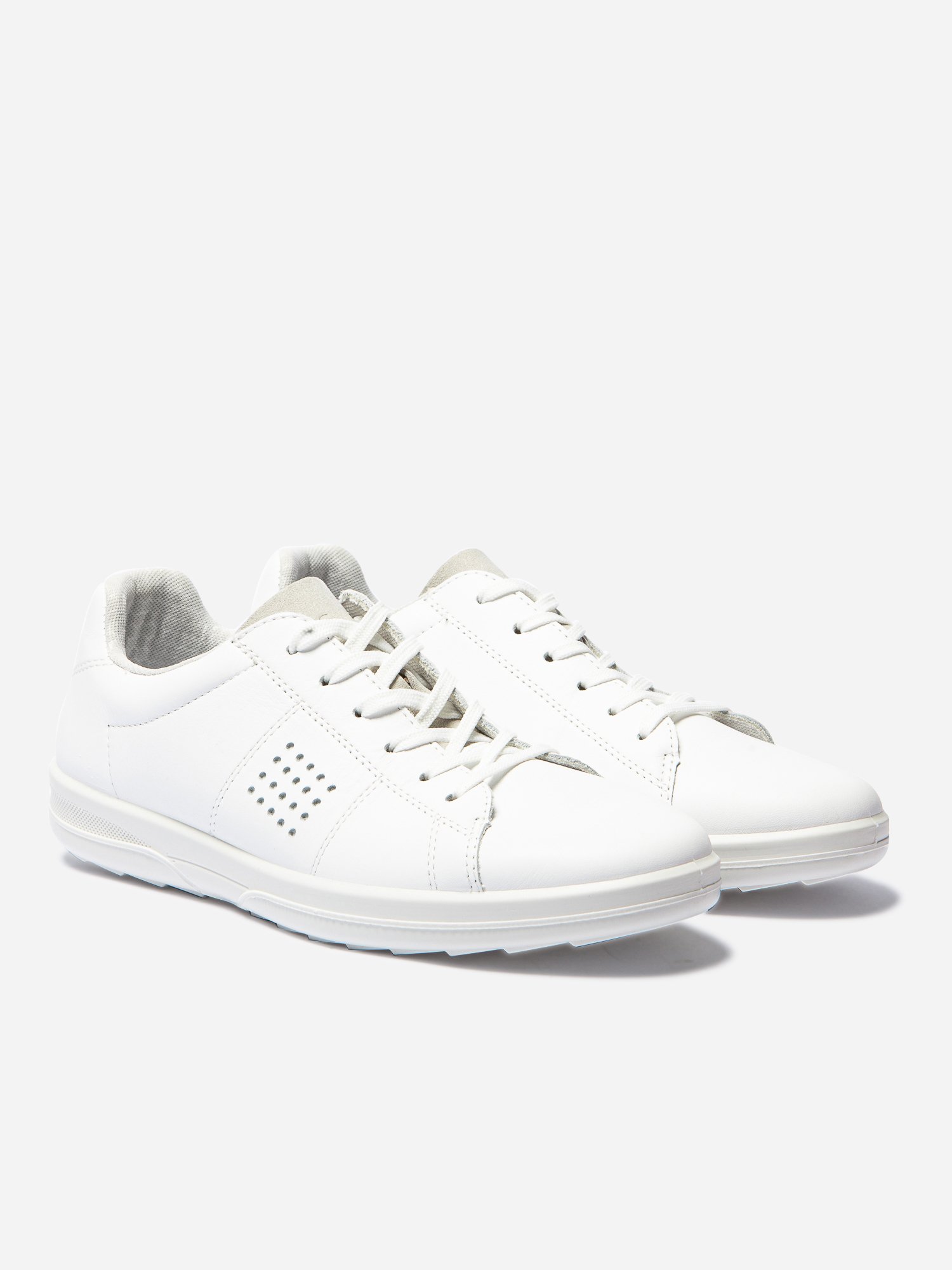 Baskets Homme Fabriquées en France Dessus Cuir Blanc