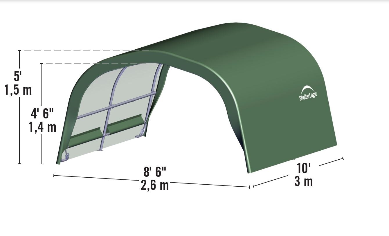 ShelterLogic Run-In-Weidezelt 7,8 m²