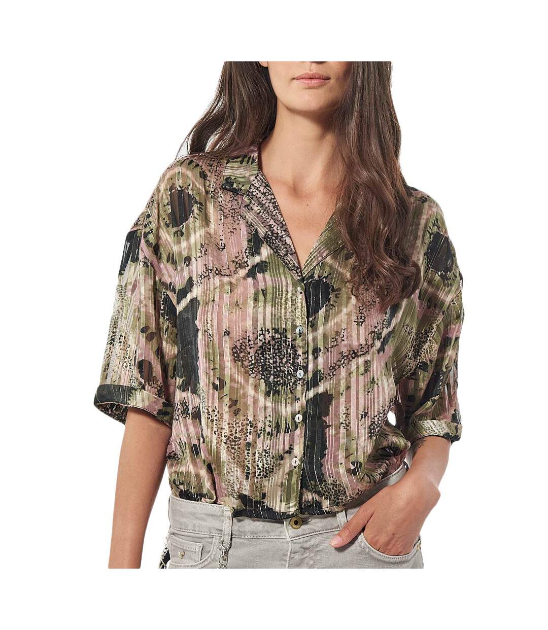 Blouse Fleurie Noir Femme Kaporal Neka pulp