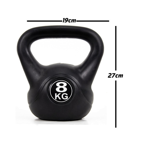 Kettlebell de 8kg com revestimento de vinil