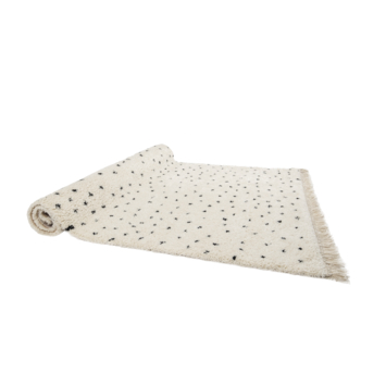 Varamin Vloerkleed Zwart/Wit stip 35 mm 160x230 cm