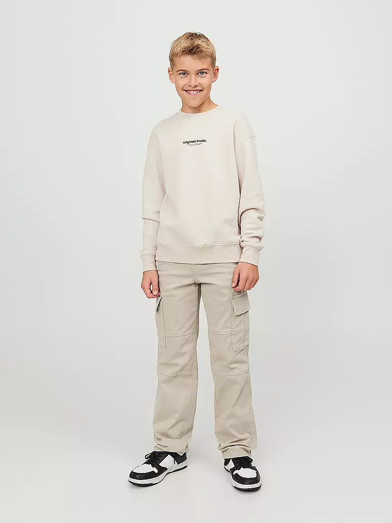 JACK & JONES Jungen Cargohose JSPTKANE JJHARLOW beige