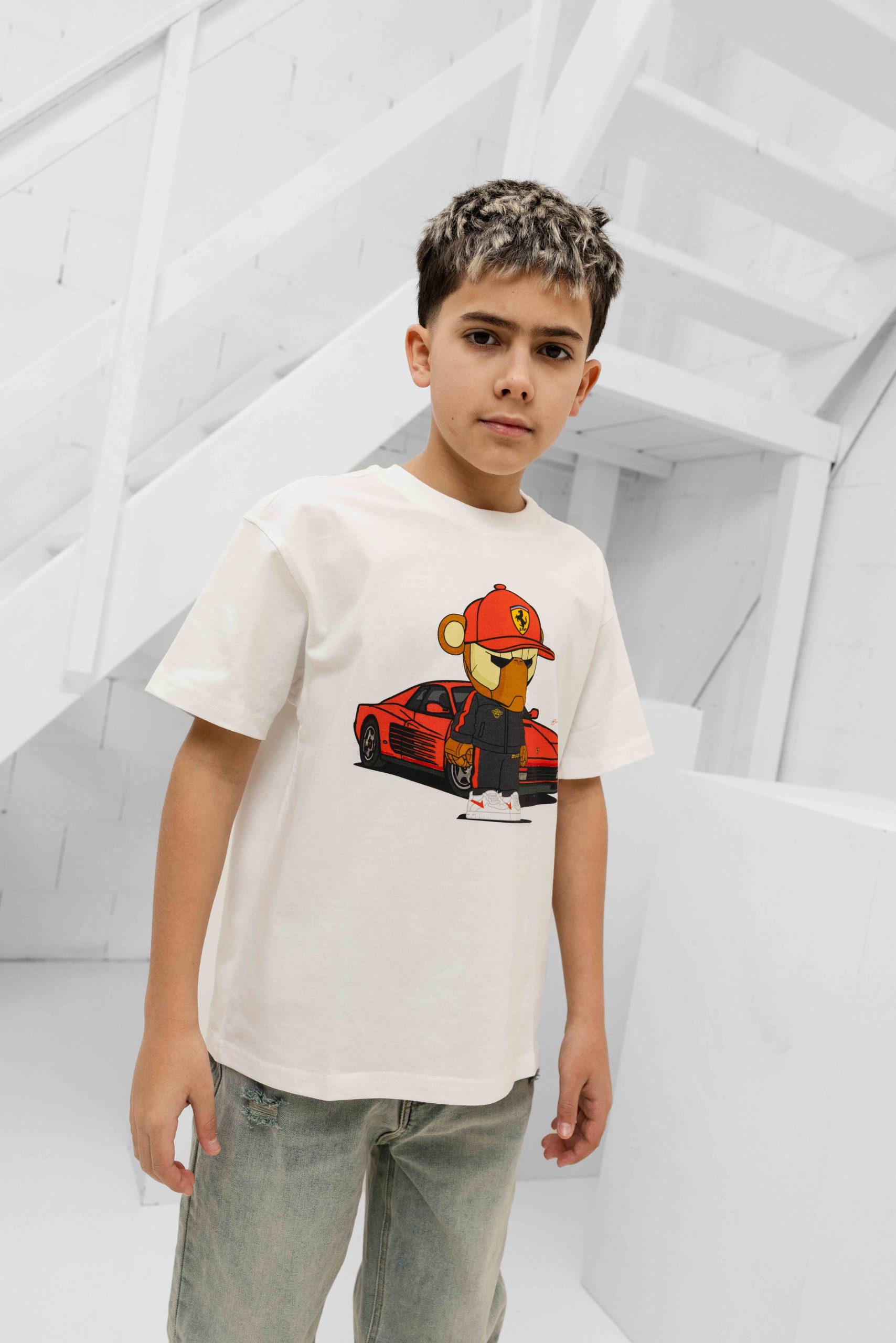 Black Bananas Febbari T-Shirt Kids Gebroken Wit