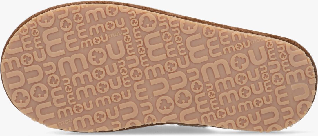 MOU cognac mou pantoffels slipper full eskimo stitch