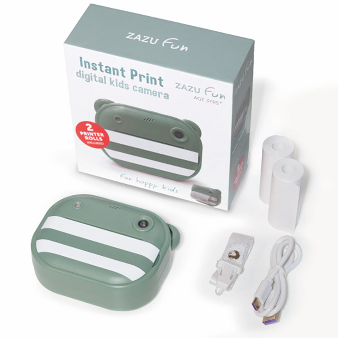 zazu kindercamera met thermische printer - groen