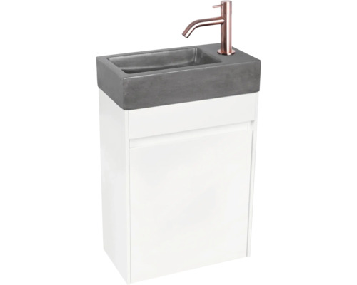 Wastafelmeubel Verschil HURA L BxHxD 39,5 x 52 cm x 21,5 cm Frontkleur wit